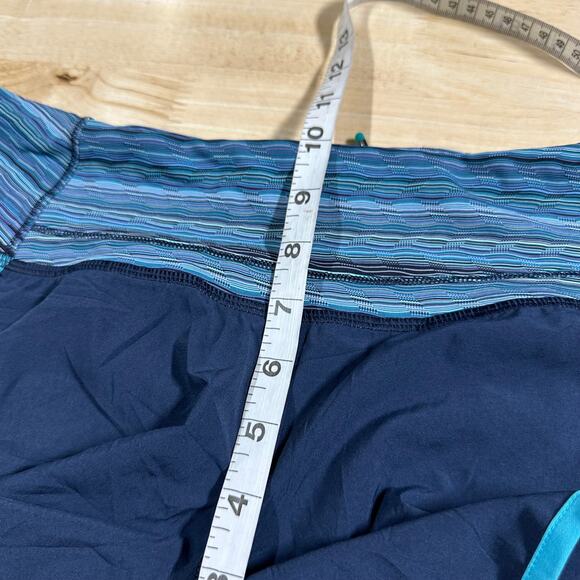 Lululemon Run Times Short 4-way Stretch 4" Inkwell Peacock Blue Women Size 4 NWT - Picture 10 of 11
